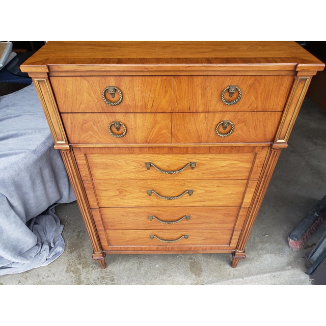 Vintage 1970's Henredon Regency Style Mahogany Bedroom Set ...