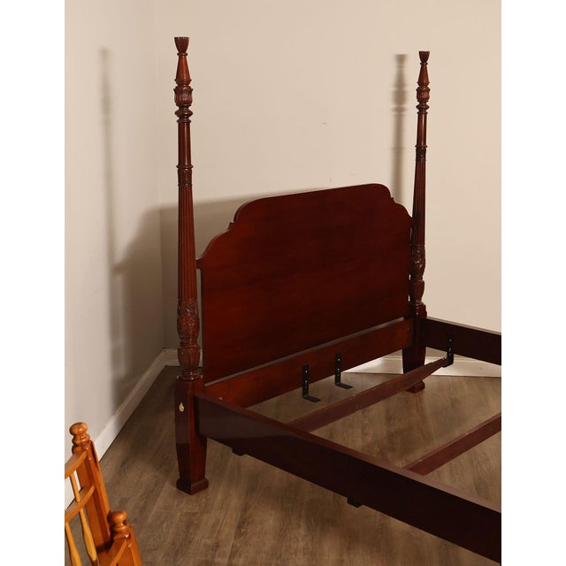 Traditional Councill King Size Mahogany Poster Bed Frame For Sale - Image 3 of 18
