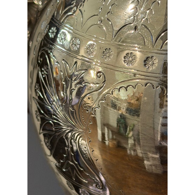Metal Late 19th Century Rogers Smith & Co. Meriden Engraved Quadruple Plate Coffee Pot For Sale - Image 7 of 12