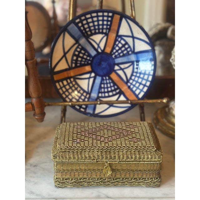 Cream Midcentury Modern Studio Pottery Plate For Sale - Image 8 of 9