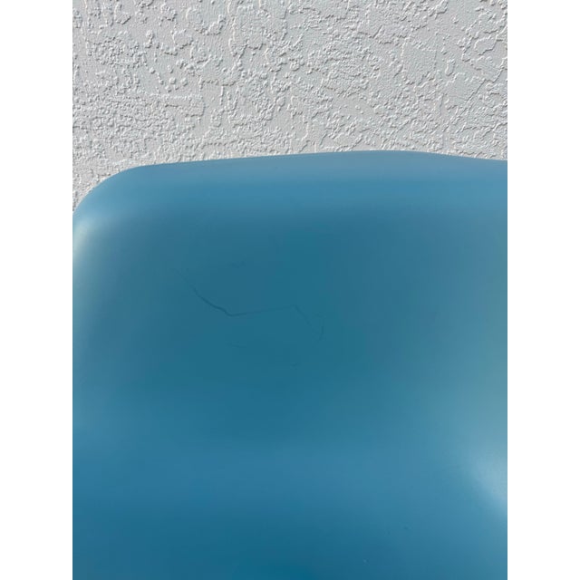 Sky Blue Eames Rocking Chair by Charles and Ray Eames for Herman Miller | Mid Century Modern Rar Chair | Molded Plastic Rocker For Sale - Image 8 of 12