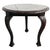 Vintage Round Side Table with Carved Wood Top, 1920s For Sale - Image 3 of 10
