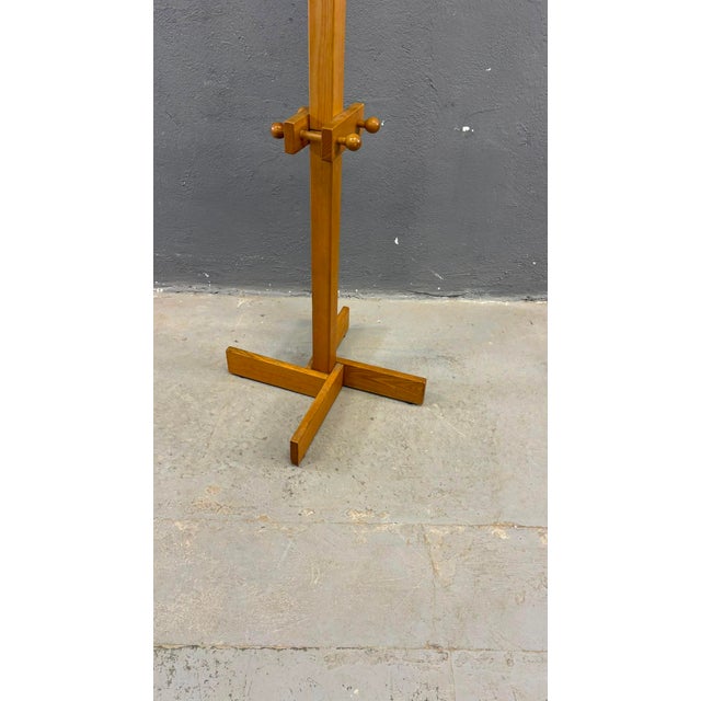 Mid-Century Freestanding Pine Coat Rack in Wood, Europe, 1970s For Sale - Image 11 of 13