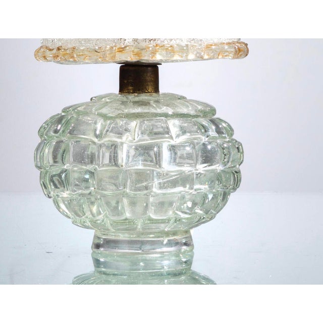 1940s Table Lamps by Barovier & Toso, 1940s, Set of 2 For Sale - Image 5 of 6