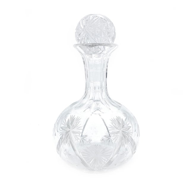 Vintage MidCentury Lead Crystal Decanters, Hand Cut in West Germany