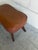 Vintage Scandinavian Mid Century Leather Footstool Ottoman For Sale In Los Angeles - Image 6 of 8