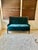 Textile Antique Louis XVI Teal Velvet Settee For Sale - Image 7 of 7
