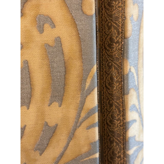 Vintage Fortuny 'Carnavalet' Three Panel Double Sided Screen / Double Sided Room Divider For Sale - Image 11 of 18