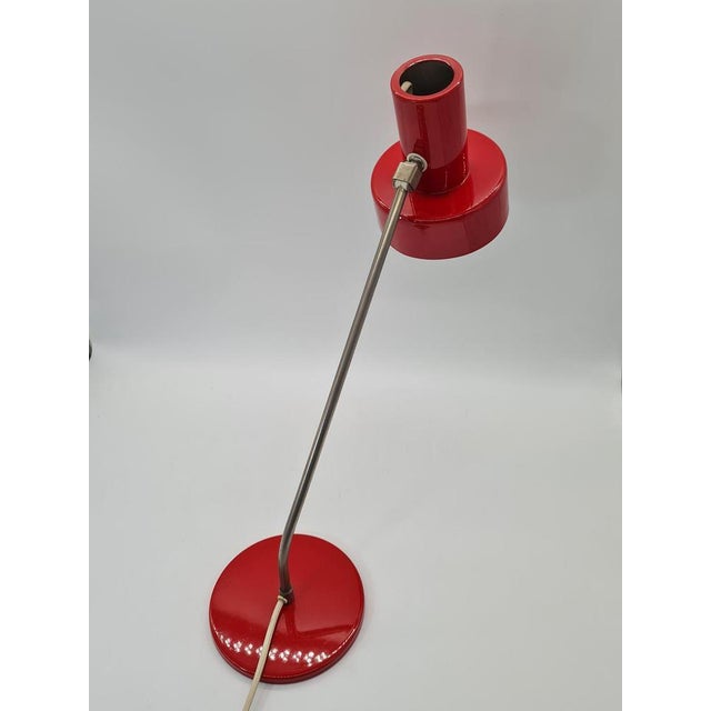Modernist Red Desk Lamp from Elma, 1970s For Sale - Image 4 of 14