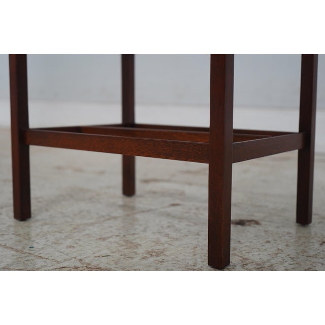 Wood Baker Mahogany Inlaid Lidded Box on Stand For Sale - Image 7 of 17