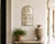 Vintage Arched Iron Windowpane Wall Mirror – White-Washed Gray For Sale - Image 11 of 12