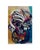 Jadden Massanet . Drawing Mixed media on paper Vibrant colors, lines and paint gouache, ink ,charcoal Portrait mask its a...
