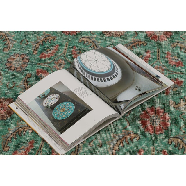 Traditional Vintage Distressed Rug With Teal and Red Floral Patterns - Rug & Kilim For Sale - Image 3 of 10