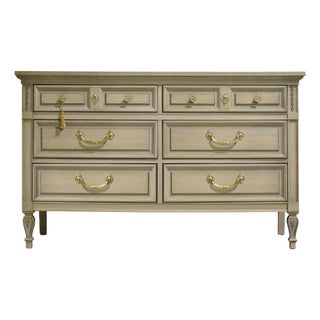 Mid Century French Louis Style Dresser by Dixie For Sale
