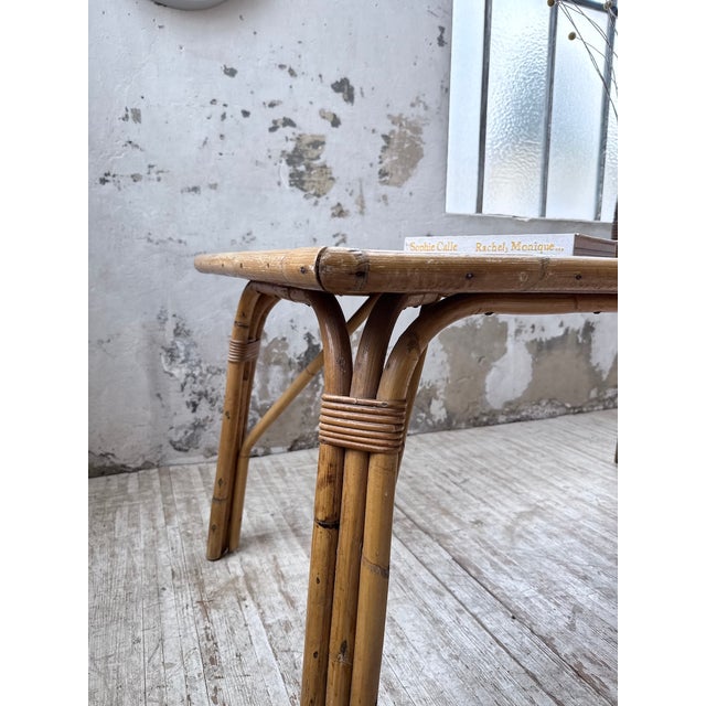 Rattan Ceramic Table, 1950s For Sale - Image 16 of 18