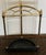 Vintage Brass Umbrella Stand With Black Base | English Traditional Cane Holder | Mid Century Hall Stand For Sale - Image 4 of 7