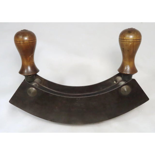 Antique Double Blade Professional Chefs Kitchen Food Chopper Circa Late 19th Century For Sale - Image 9 of 13
