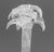 Murano Clear Art Glass Palm Tree Candlesticks, 2 For Sale - Image 4 of 10