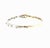 A contemporary 14k gold diamond hinged bangle bracelet. This piece features 10 brilliant-cut white diamonds with a total...