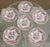 Ceramic English Chinoiserie Style Red & White Dinner Plates "Cambridge" by Wood & Sons - Set of 6 For Sale - Image 7 of 18