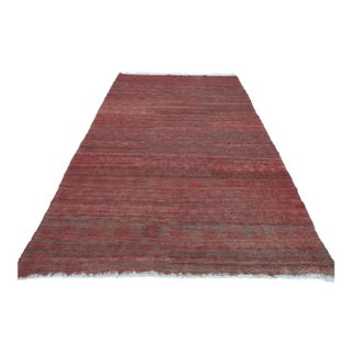 Vintage Ethnic Sardes Nomad's Kilim Rug For Sale