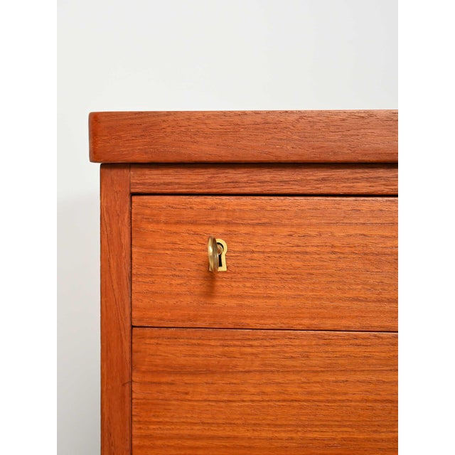 Brown Vintage Teak Desk by Nanna & Jørgen Ditzel, 1950s For Sale - Image 8 of 14