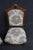 Elegant pair of late Victorian walnut side chairs featuring beautifully carved crest rails with scrolling foliate motifs...
