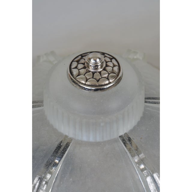 A Pair of French Art Deco Flush Mounts by Ejg Ezan 1930s France - 2 Pairs Available For Sale - Image 10 of 12