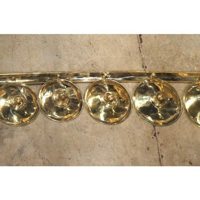 Metal Decorative Antique Brass Kitchen Wall Hanging From Languedoc, France, C. 1910 For Sale - Image 7 of 15