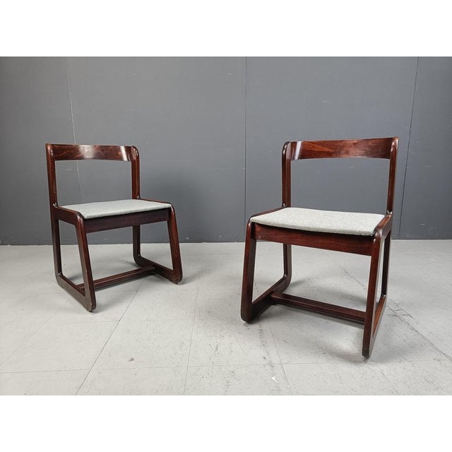 Wood Vintage Dining Chairs by Mario Sabot, 1970s, Set of 6 For Sale - Image 7 of 10
