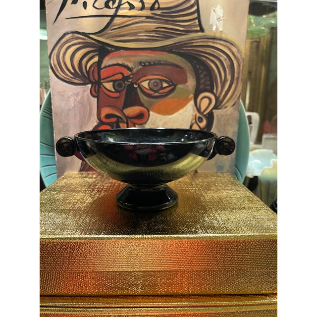 1940s Black Amethyst Deco Set of Compotes For Sale - Image 10 of 17