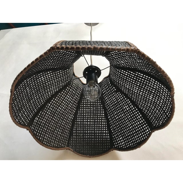 Modern Pendant Light in Woven Thick Threads, 1970s For Sale - Image 3 of 17