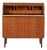 Scandinavian Teak Secretary with Tambour Closure, 1950s For Sale