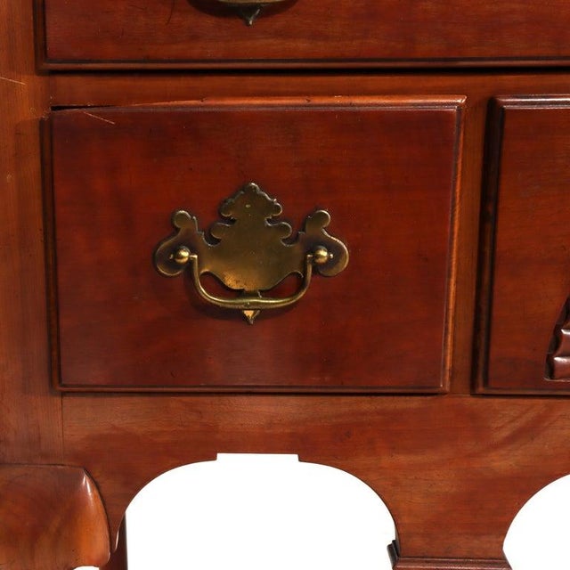 Antique Kindel Queen Anne Style Cherry 11 Drawer Chest With Carved Shell C1930 For Sale - Image 10 of 18