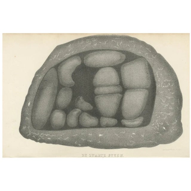 Black Stone of Mecca, 1863, Lithograph For Sale