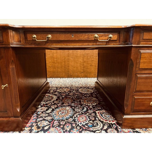 Vintage English Desk with Chair from Globe Wernicke, Set of 2 For Sale - Image 10 of 18