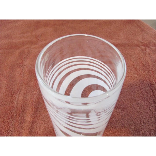 Glass Anthony Stern 7.5" Tall Blown Glass Cylinder Vase For Sale - Image 7 of 13