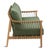 Outdoor Teak & Fern Green Sofa For Sale - Image 9 of 13