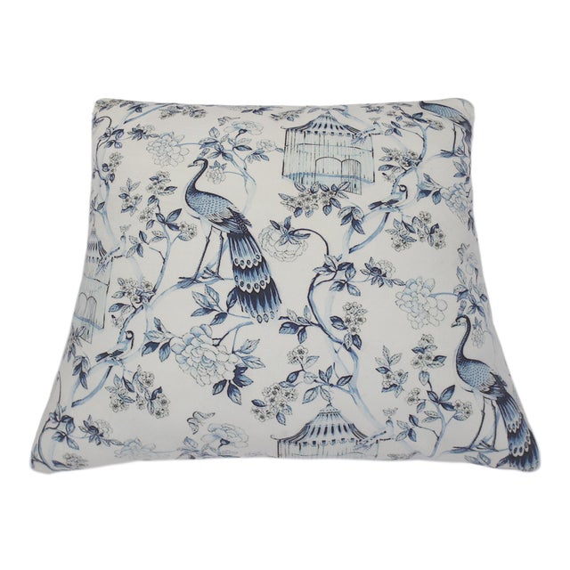 Shabby Chic Printed Velvet Handmade Pillow For Sale In New York - Image 6 of 8