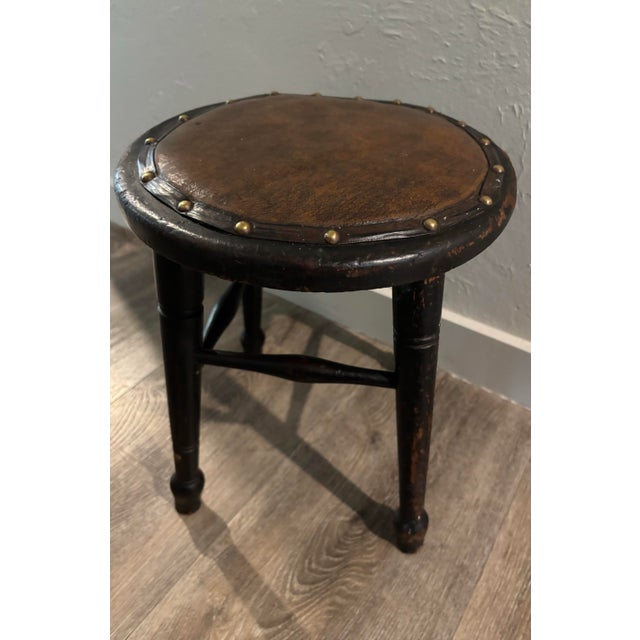 English Antique English Stool For Sale - Image 3 of 7