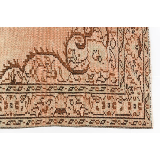 Copper 1950s Tribal Handmade Anatolian Carpet For Sale - Image 8 of 10