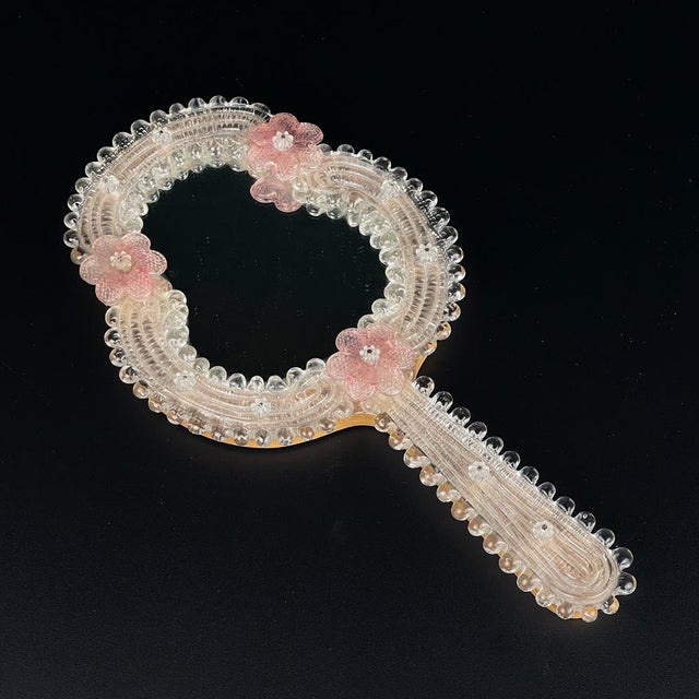 Murano Glass Mirror, Italy, 1950s For Sale - Image 14 of 14