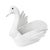 White 1970s Monumental White Wicker Swan Basket or Planter, Palm Beach Style For Sale - Image 8 of 8