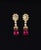 Early 21st Century Certified Natural 5.86CTS VS F Diamond Rubellite Tourmaline Dangle Earrings, A Pair For Sale - Image 5 of 10