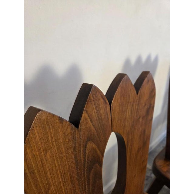 Brutalist King Dining Chairs by Olavi Hänninen for Mikko Nupponen, 1965, Set of 4 For Sale - Image 3 of 12