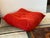 Ligne Roset Michel Ducaroy for Ligne Roset Togo Ottoman, Alcantara Goya Red For Sale - Image 4 of 12