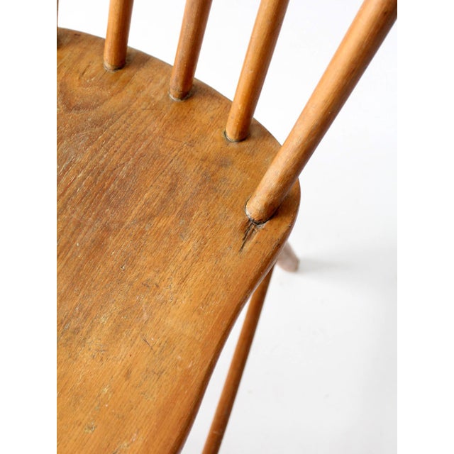 Vintage Windsor Farmhouse Dining Chair For Sale - Image 9 of 17