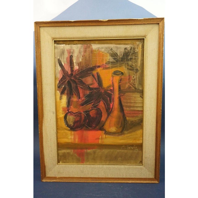 Mario Tornello, Still Life, 20th Century, Oil Painting on Panel, Framed For Sale - Image 8 of 8