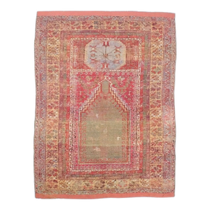 Antique Turkish Anatolian Rug 3'9" X 5’2"