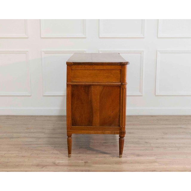 Wood Louis XVI–Style Walnut Chest of Drawers, France, Early 19th Century For Sale - Image 7 of 10